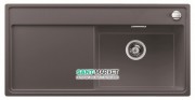 Мийка для кухні прямокутна BLANCO Zenar XL 6S врізна чаша справа з клапаном-автоматом темна скеля 523945
