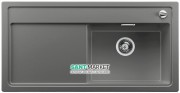 Мийка для кухні прямокутна BLANCO Zenar XL 6S врізна чаша справа з клапаном-автоматом алюметаллик 523946