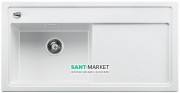 Мийка для кухні прямокутна BLANCO Zenar XL 6S врізна чаша зліва з клапаном-автоматом білий 523978