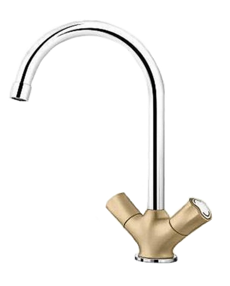 Змішувач для кухні Blanco Amona двухвентильний хром / шампань 520774