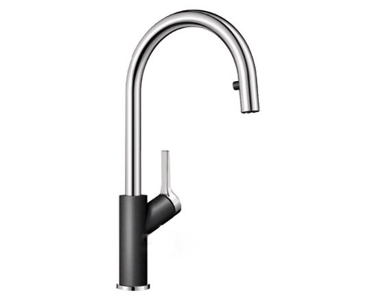 Смеситель для кухни Blanco Carena-S однорычажный  антрацит 520980