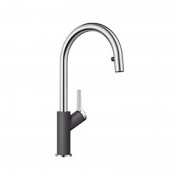 Смеситель для кухни Blanco Carena-S однорычажный  темная скала 520981