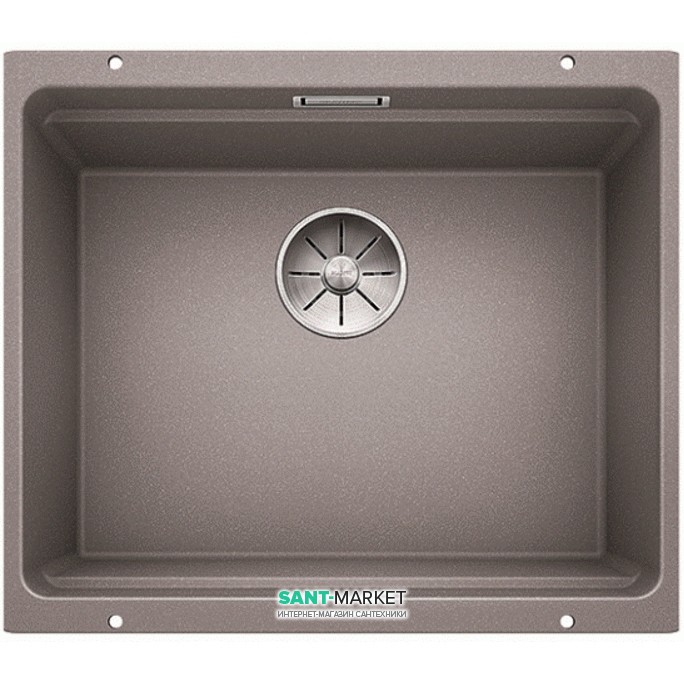 Мийка для кухні прямокутна Blanco ETAGON 500-U штучний граніт алюметаллик 522229