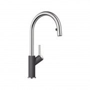 Смеситель для кухни Blanco Carena-S однорычажный  темная скала 520981