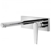 Смеситель для раковины однорычажный настенный Tres Class хром 20520041