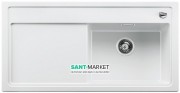 Мийка для кухні прямокутна BLANCO Zenar XL 6S врізна чаша справа з клапаном-автоматом білий 523948