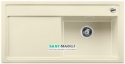 Мийка для кухні прямокутна BLANCO Zenar XL 6S врізна чаша справа з клапаном-автоматом жасмин 523949