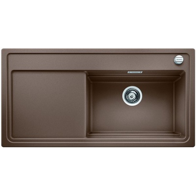 Мойка для кухни прямоугольная BLANCO Zenar XL 6S врезная  чаша справа  с клапаном-автоматом  мускат 523952