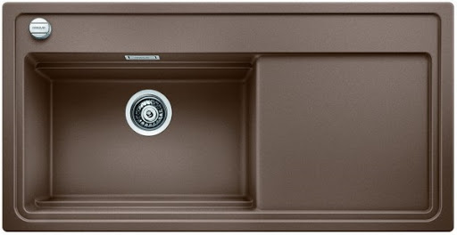 Мойка для кухни прямоугольная BLANCO Zenar XL 6S врезная  чаша слева  с клапаном-автоматом  мускат 523982