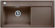 Мойка для кухни прямоугольная BLANCO Zenar XL 6S врезная  чаша слева  с клапаном-автоматом  мускат 523982