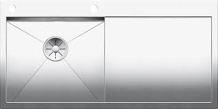 Мойка для кухни прямоугольная Blanco ZEROX 5 S-IF/А чаша слева  нержавеющая сталь  зеркальная полировка 521628