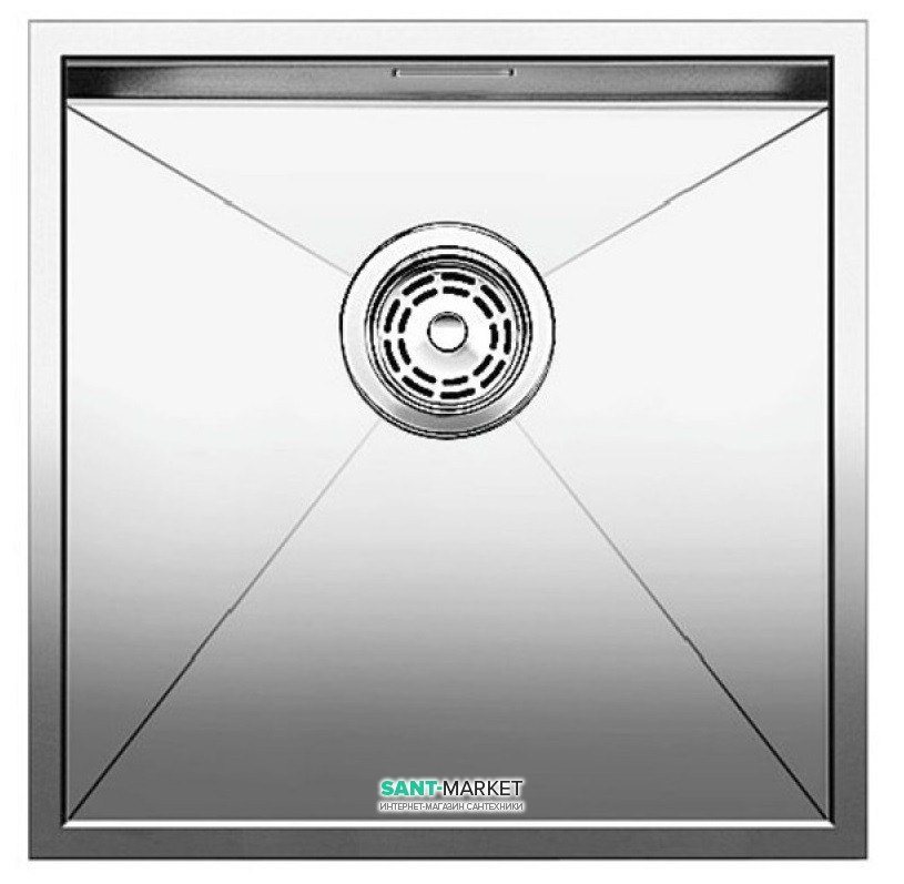 Мойка для кухни прямоугольная Blanco ZEROX 400-IF нержавеющая сталь  зеркальная полировка 521584