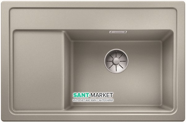 Мийка для кухні прямокутна BLANCO Zenar XL 6S Compact врізна з клапаном-автоматом перловий 523757