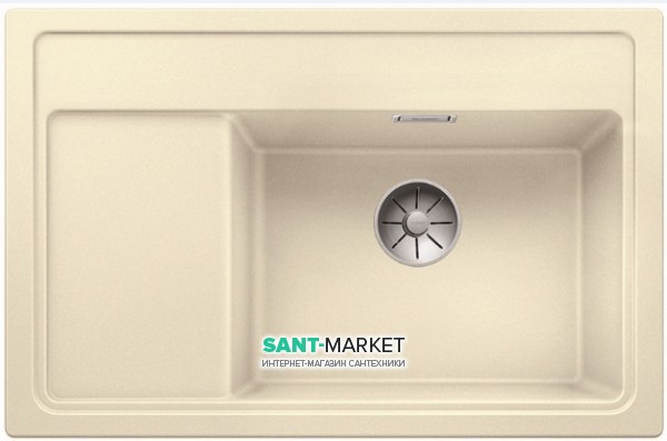 Мийка для кухні прямокутна BLANCO Zenar XL 6S Compact врізна з клапаном-автоматом жасмин 523759