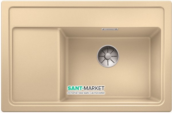 Мойка для кухни прямоугольная BLANCO Zenar XL 6S Compact врезная  с клапаном-автоматом  шампань 523760