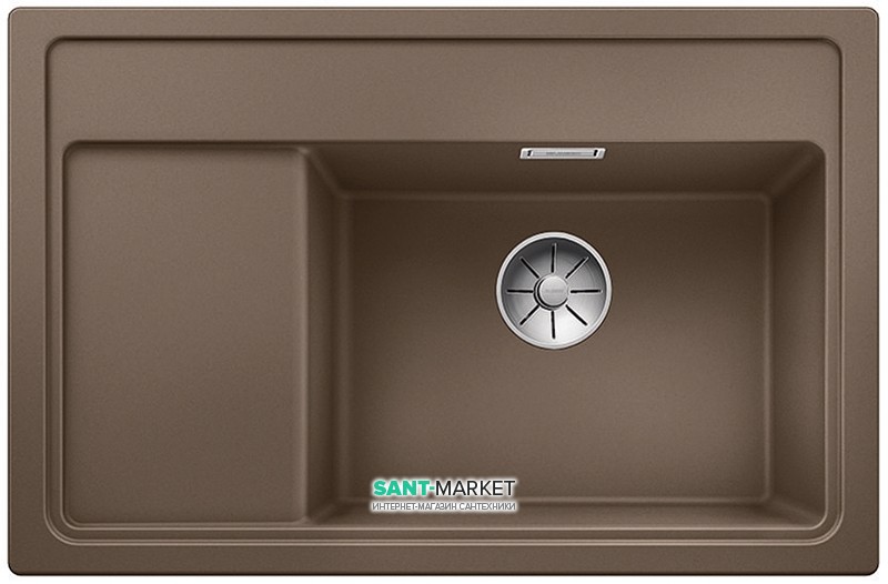 Мойка для кухни прямоугольная BLANCO Zenar XL 6S Compact врезная  с клапаном-автоматом  мускат 523762