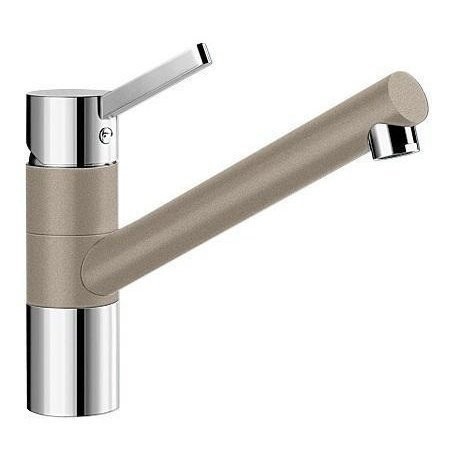Смеситель для кухни Blanco Tivo SILGRANIT® однорычажный  хром/серый беж 517609