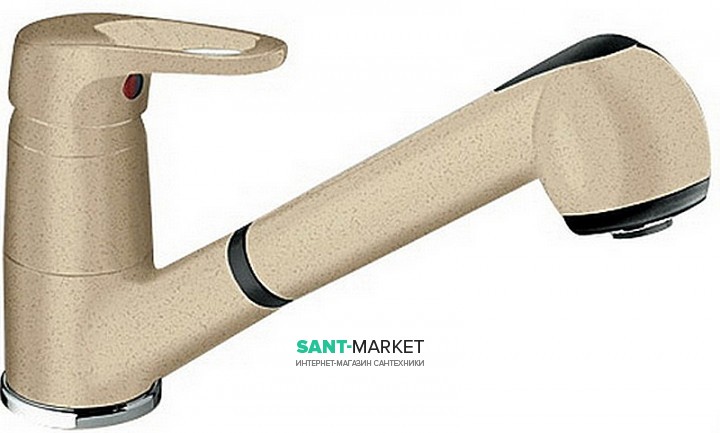 Змішувач для кухні Blanco Wega-S SILGRANIT® змішувач шампань 513996