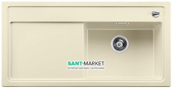 Мойка для кухни прямоугольная BLANCO Zenar XL 6S врезная  чаша справа  с клапаном-автоматом  жасмин 523949