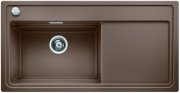 Мийка для кухні прямокутна BLANCO Zenar XL 6S врізна чаша зліва з клапаном-автоматом мускат 523982