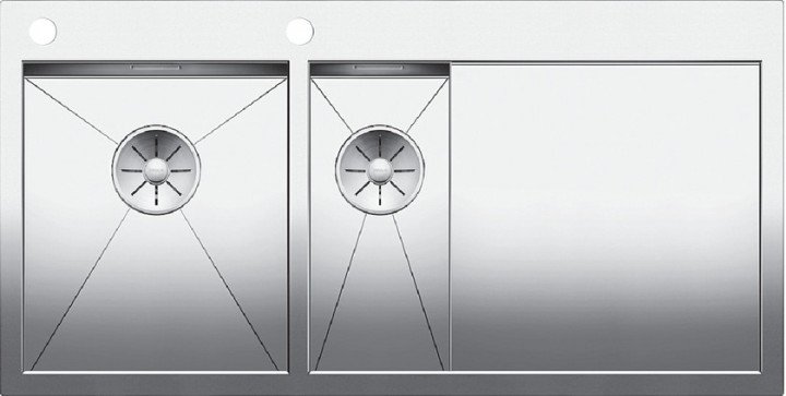 Мойка для кухни прямоугольная Blanco ZEROX 6 S-IF/А чаша слева  нержавеющая сталь  зеркальная полировка 521644