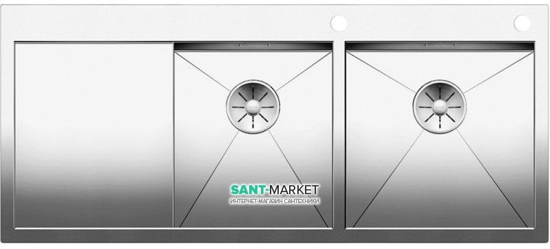 Мийка для кухні прямокутна Blanco ZEROX 8 S-IF/А чаша справа нержавіюча сталь дзеркальне полірування 521649