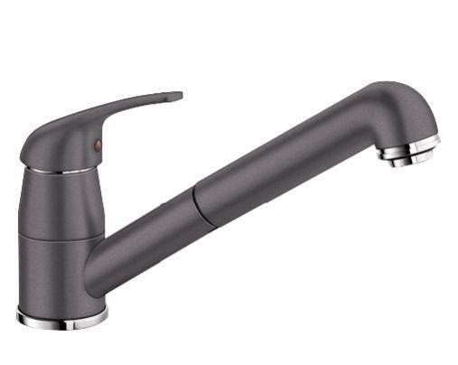 Смеситель для кухни Blanco Daras-S SILGRANIT® однорычажный  темная скала 518792