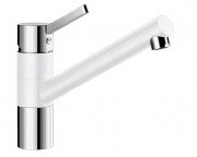 Смеситель для кухни Blanco Tivo SILGRANIT® однорычажный  хром/белый 517603