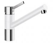 Смеситель для кухни Blanco Tivo SILGRANIT® однорычажный  хром/белый 517603