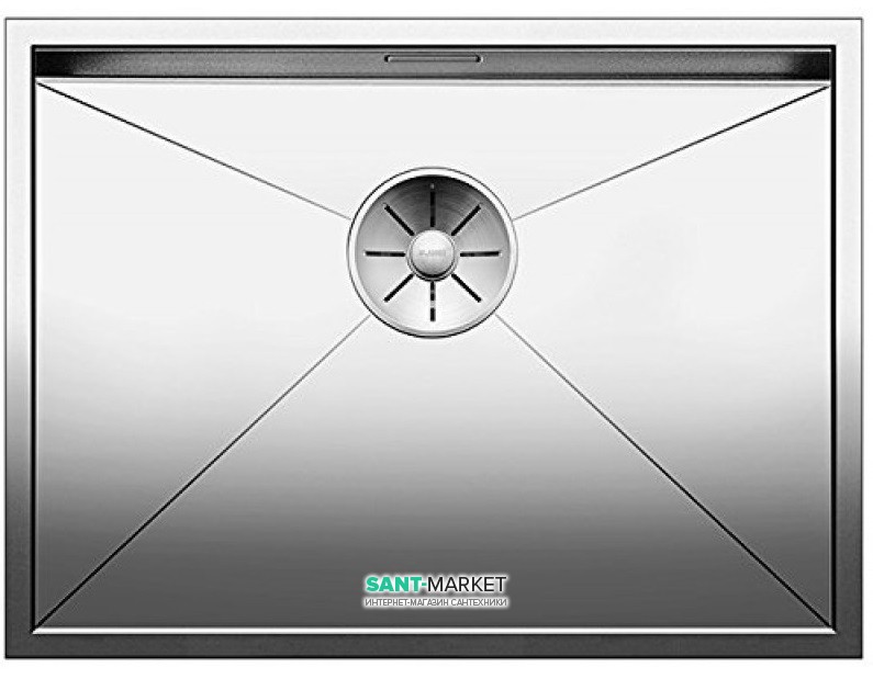 Мойка для кухни прямоугольная Blanco ZEROX 550-IF нержавеющая сталь  зеркальная полировка 521590
