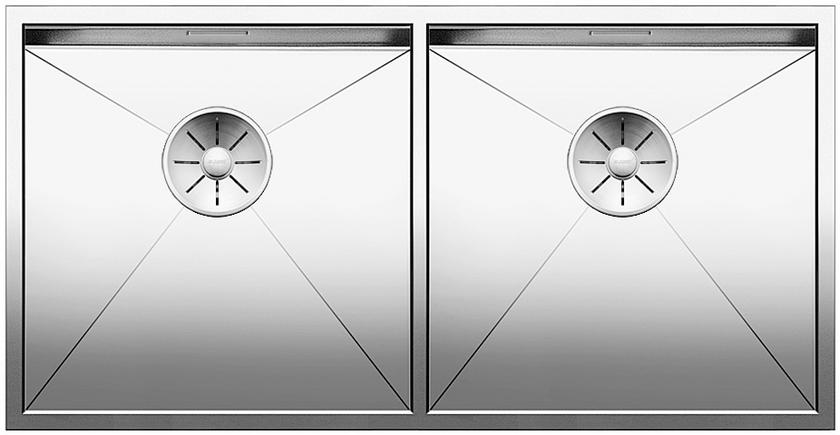 Мойка для кухни прямоугольная Blanco ZEROX 400/400-IF нержавеющая сталь  зеркальная полировка 521619