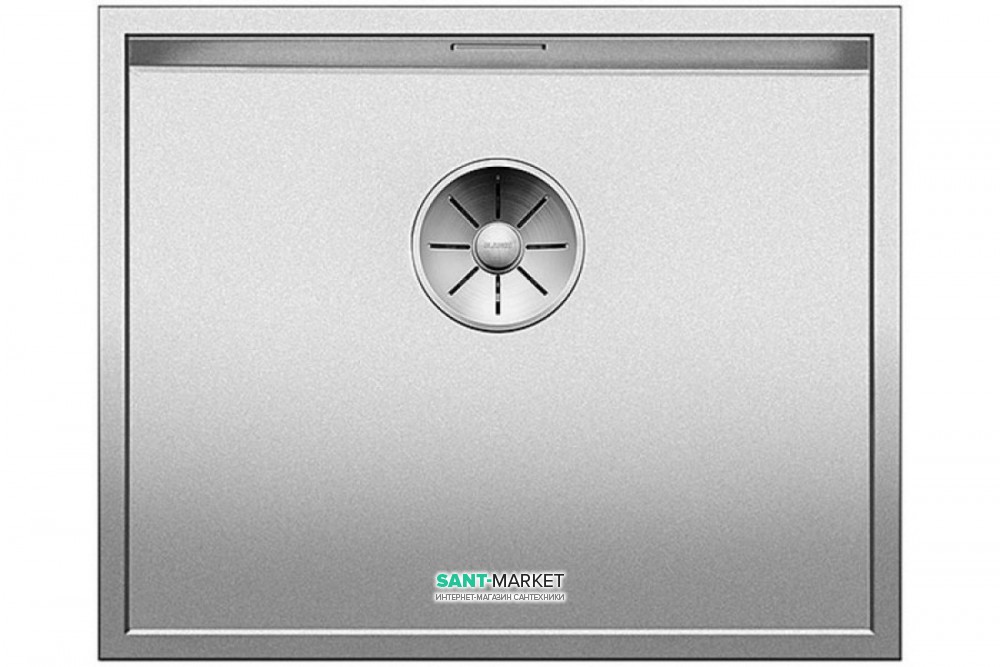 Мойка для кухни прямоугольная Blanco ZEROX 500-U нержавеющая сталь Durinox® с отводной арматурой InFino® 521559
