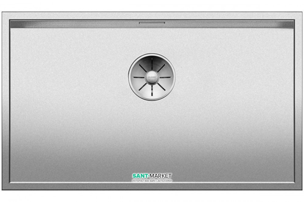 Мойка для кухни прямоугольная Blanco ZEROX 700-U нержавеющая сталь Durinox® с отводной арматурой InFino® 521560