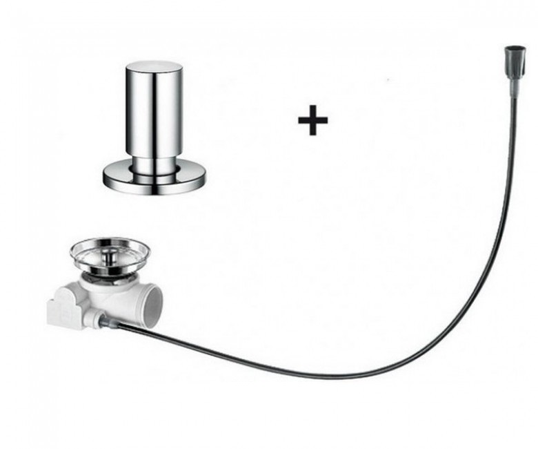 Набір доукомплектації клапаном-автоматом з ручкою Blanco хром 517544