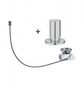 Набор доукомплектации клапаном-автоматом с ручкой Blanco нержавеющая сталь матовая полировка 517546