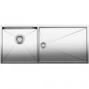 Мойка для кухни прямоугольная Blanco ZEROX 400/550-Т-U чаша слева  нержавеющая сталь  зеркальная полировка 521605