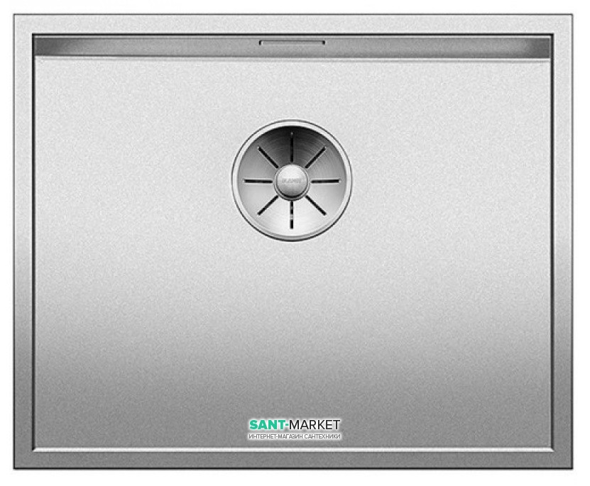 Мойка для кухни прямоугольная Blanco ZEROX 500-IF нержавеющая сталь Durinox® с отводной арматурой InFino® 523098