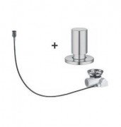 Набор доукомплектации клапаном-автоматом с ручкой Blanco нержавеющая сталь матовая полировка 517546