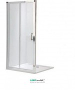 Душові двері в нішу Kolo GEO 6 скляна розсувна 120х190 частина 1/2 GDRS12222003A