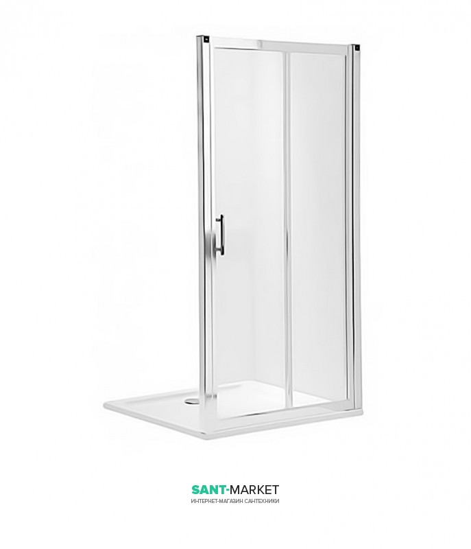 Душевая дверь в нишу Kolo GEO 6 стеклянная раздвижная 120х190 часть 2/2 GDRS12205003B