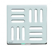 Дизайнерская решетка AlcaPlast 102×102 мм нержавеющая сталь MPV001