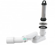 Сифон для душевого поддонa AlcaPlast Ø50 мм с гидрозатвором и коленом A462-50