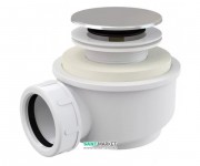 Сифон для душевого поддонa AlcaPlast click/clack хром A476-50