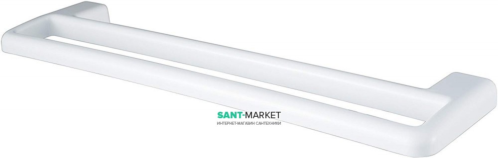 Держатель для полотенец Haceka Yoly двойной пластик белый 1138001