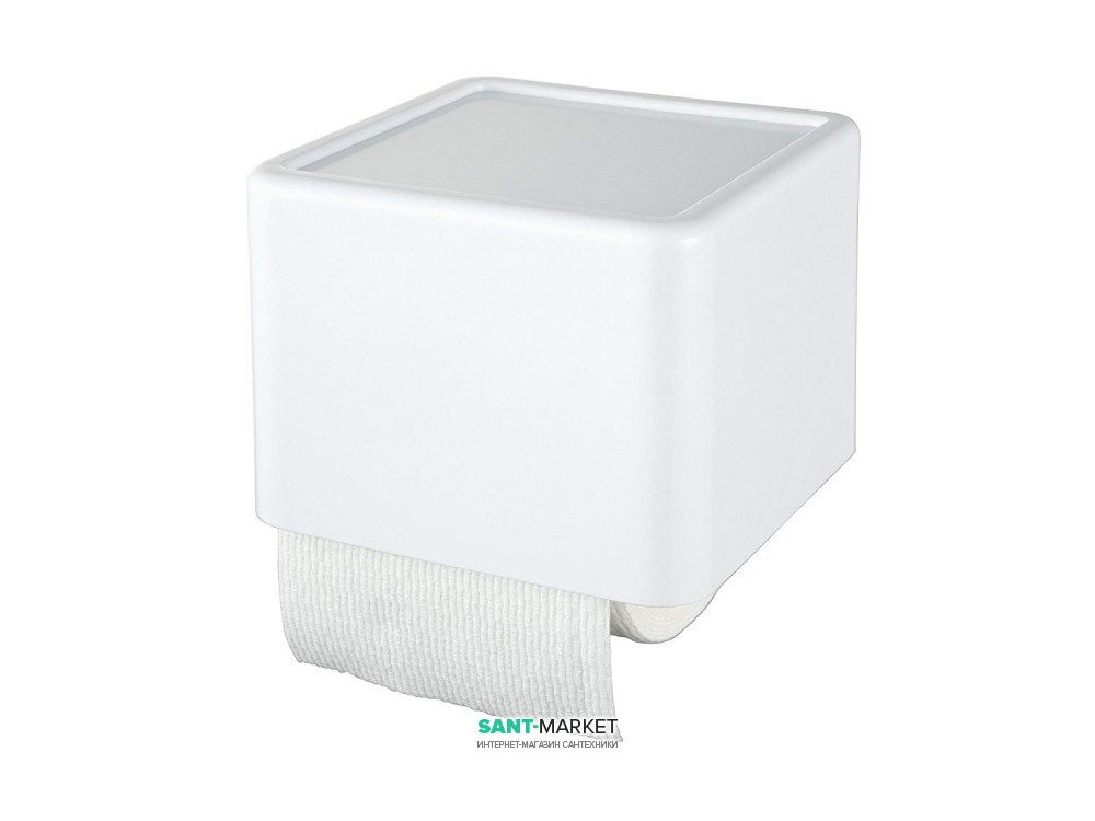 Тримач для туалетного паперу Haceka Yoly закритий пластик білий 1137993