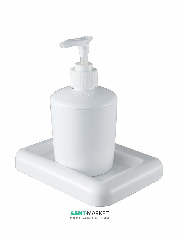 Диспенсер для рідкого мила Haceka Yoly підвісний пластик білий 1137995
