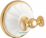 Крючок для полотенец двойной All.Pe Margherita золото/белый ORBI MG016