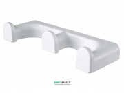 Гачок для ванної Haceka Yoly потрійний пластик білий 1138000