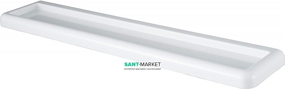 Полочка для ванной Haceka Yoly пластик белый 1137986