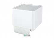 Тримач для туалетного паперу Haceka Yoly закритий пластик білий 1137993